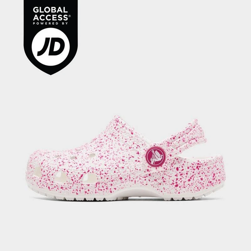 Crocs Girls' Toddler Crocs Paint Splatter Classic Clog Shoes 1
