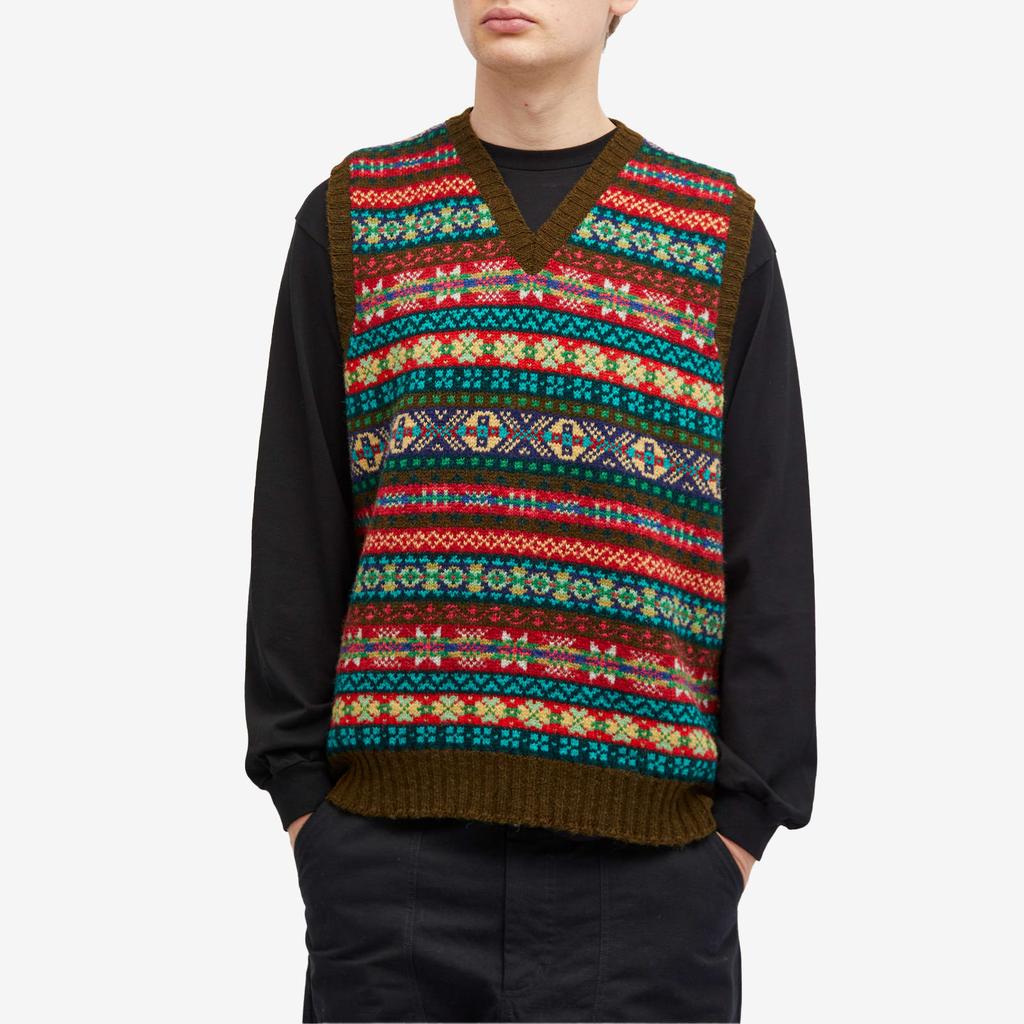 Jamieson's of Shetland Fair Isle V-Neck Vest – On Sale Now