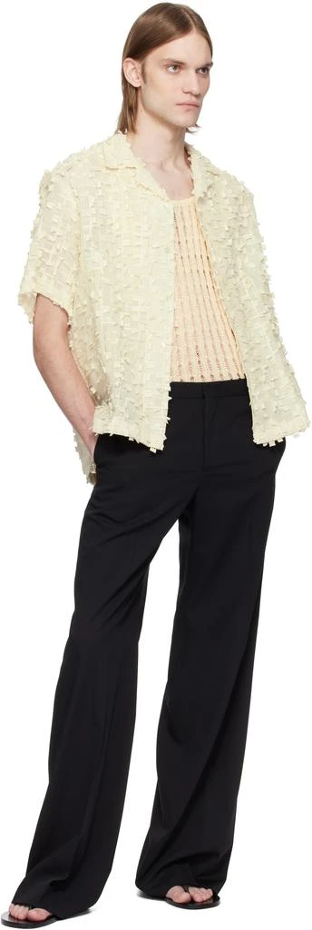 CMMN SWDN Beige Ted Embroidered Shirt 4