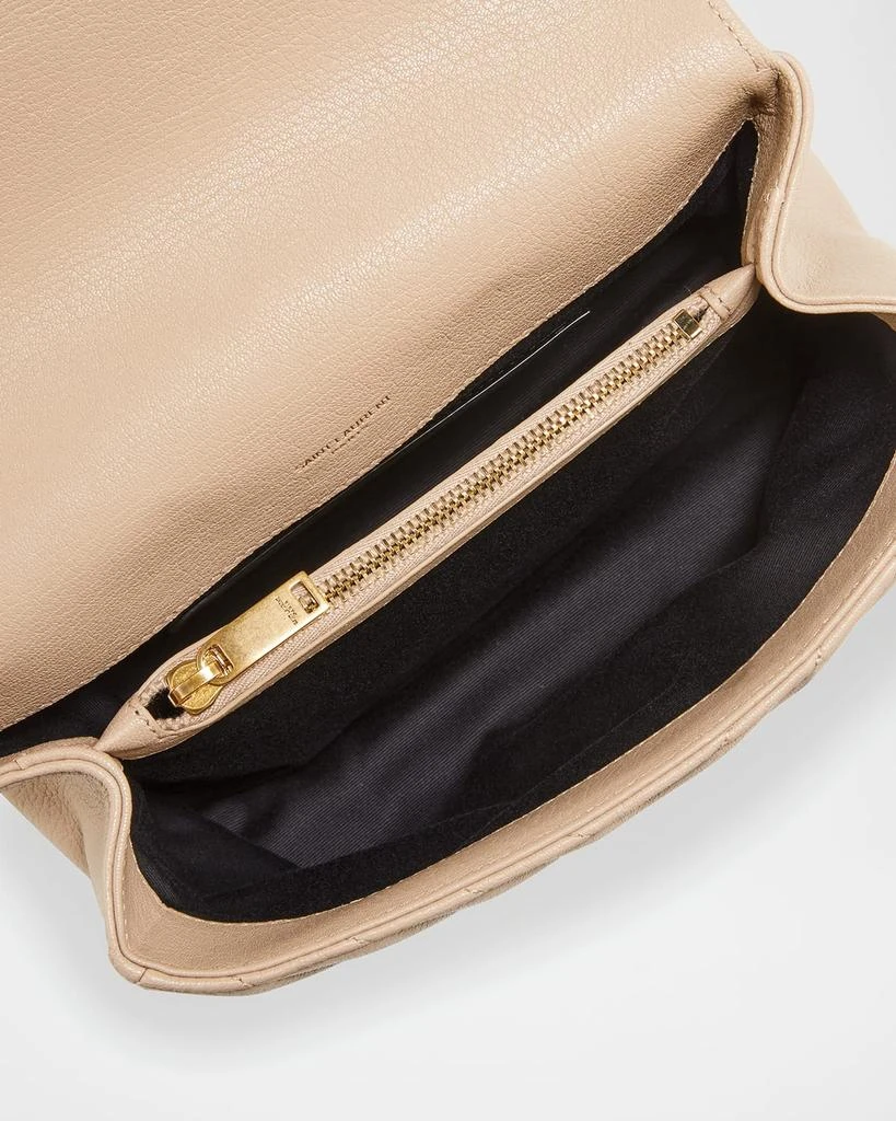 Yves Saint Laurent College Medium Flap YSL Shoulder Bag in Quilted Leather 2