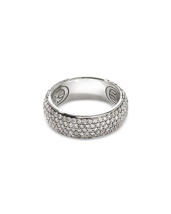 John Hardy Sterling Silver JH Essentials Pavé Diamond Band Ring, 1.07 ct. t.w.
