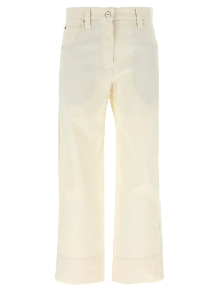 Brunello Cucinelli Brunello Cucinelli Monili Detailed Cropped Jeans 1