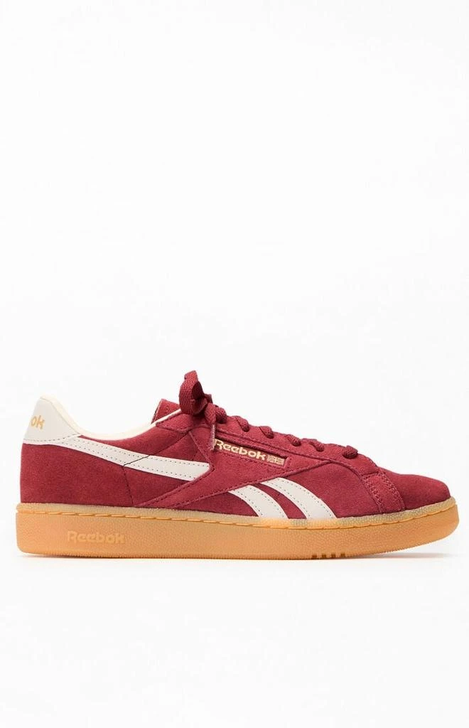 Reebok Burgundy Club C Grounds UK Sneakers 1