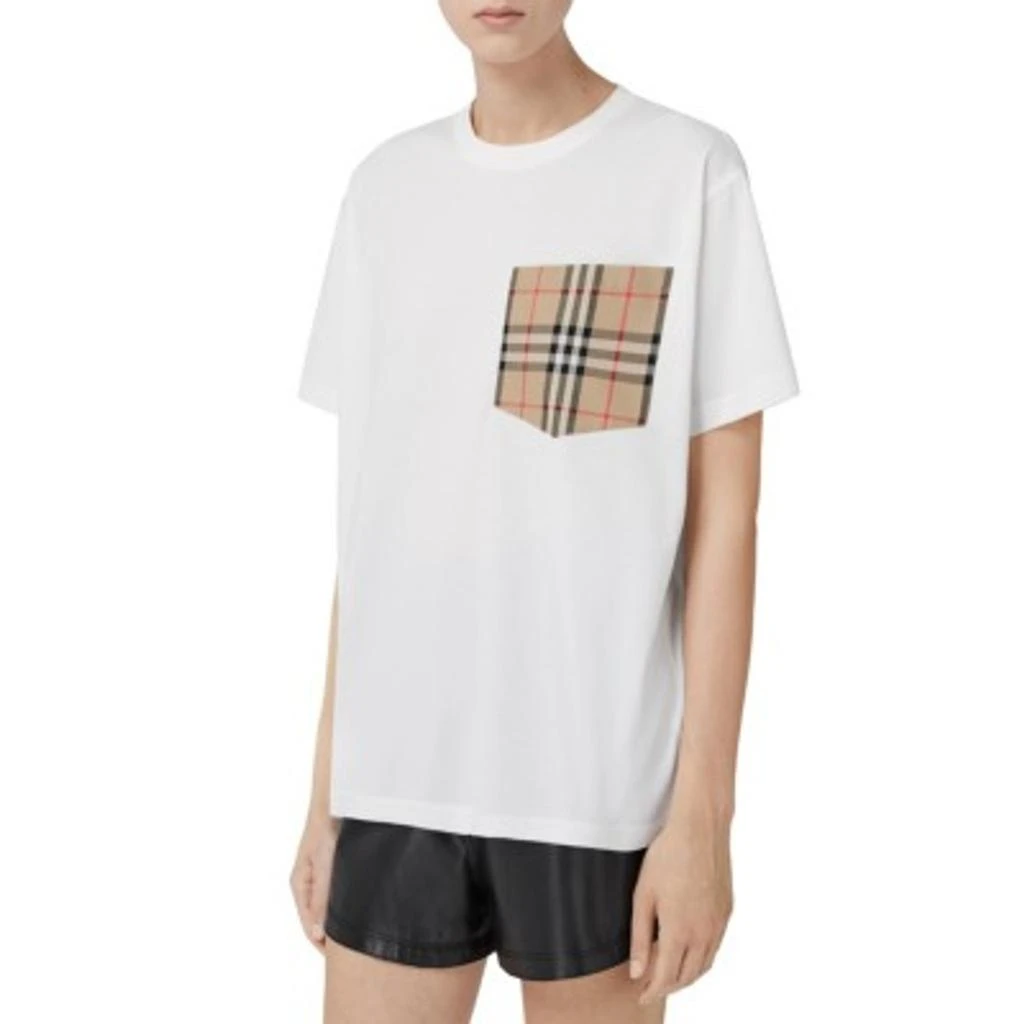 Burberry Check pocket cotton t-shirt 4