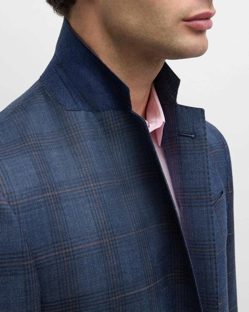 Giorgio Armani Men's Windowpane Plaid Sport Coat 7