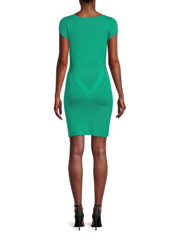 Victor Glemaud Rib Knit Bodycon Mini Dress