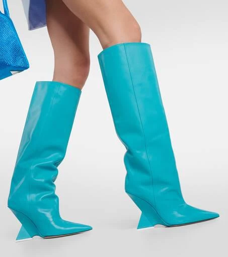 The Attico Cheope leather knee-high boots 4