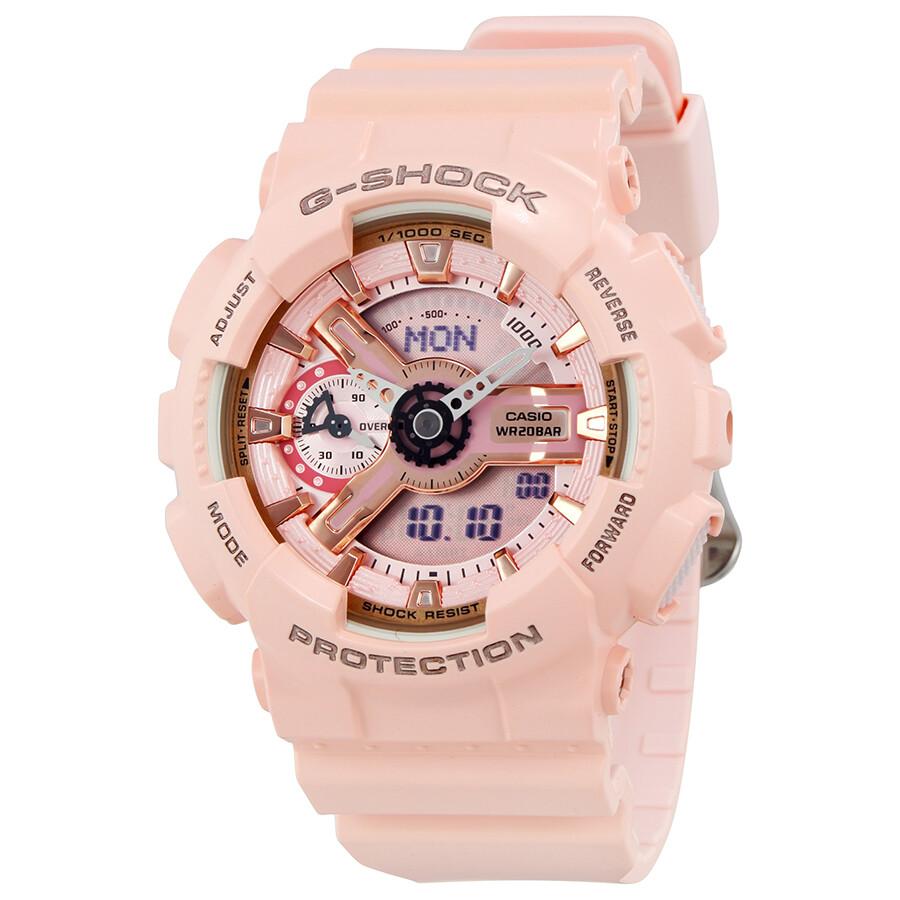 Casio Casio G-Shock Digital Dial Pink Resin Ladies Watch GMAS110MP-4A1