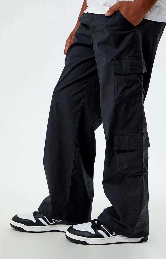 Pacsun Kids Stretch Black Porter Baggy Cargo Pants 2