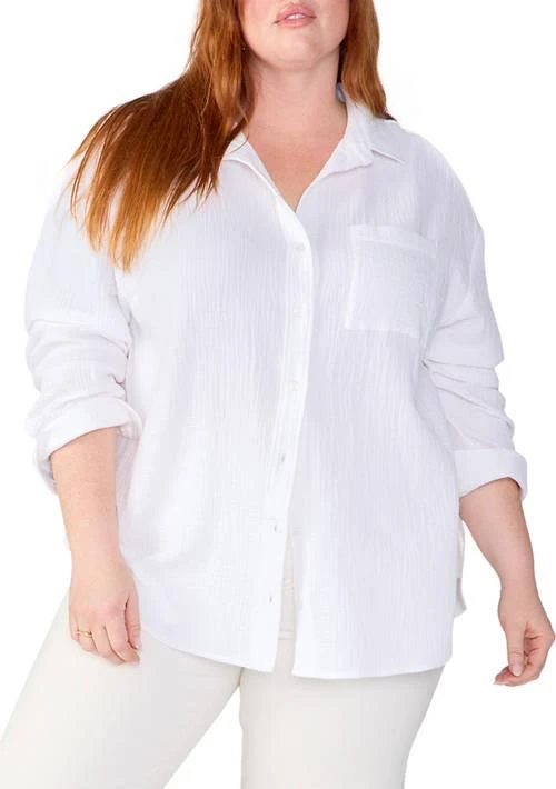 Sanctuary Plus Size Slit Back Tunic Top 1