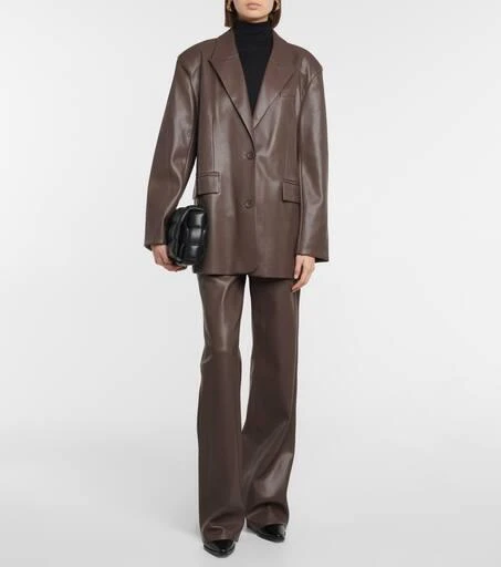 STAND STUDIO Aisha flared faux leather pants 2