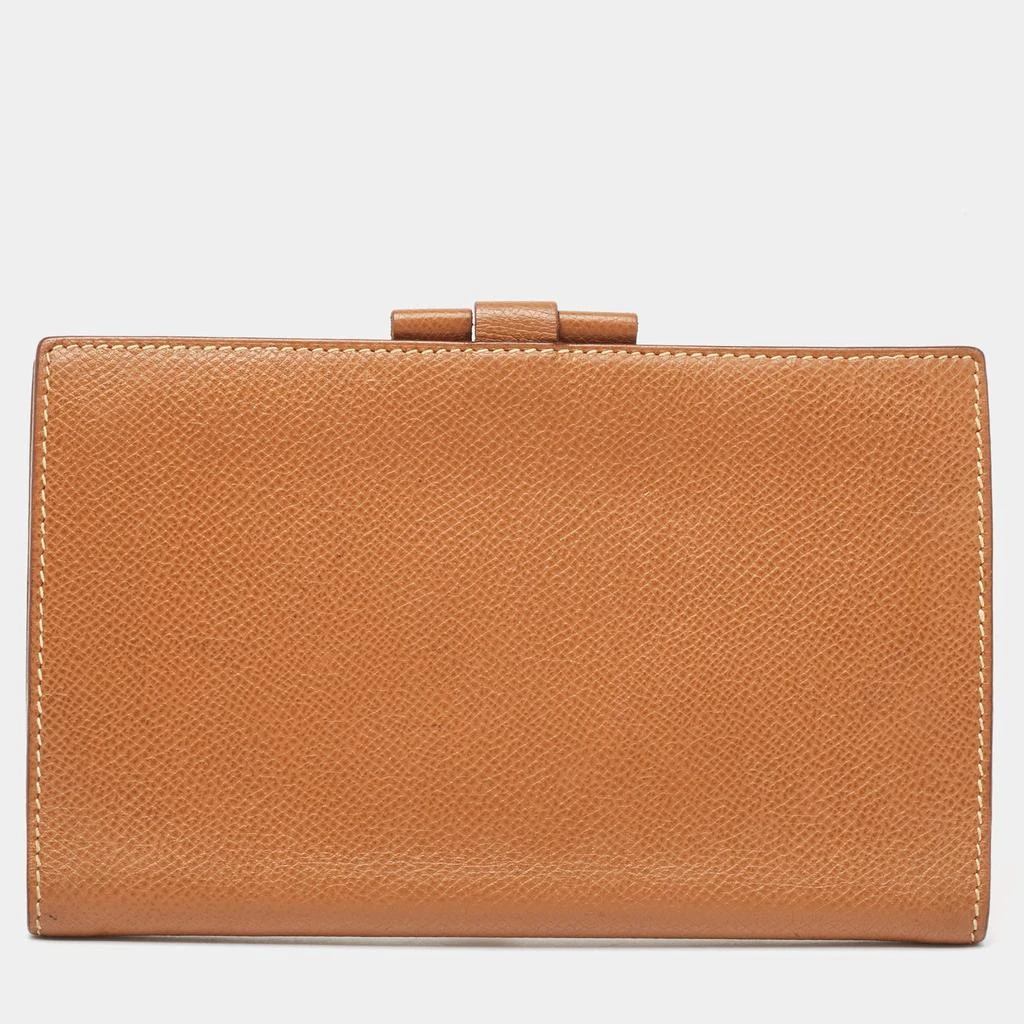 Hermes Hermes Gold Courchevel Leather Globe-Trotter Mini Agenda Cover 4