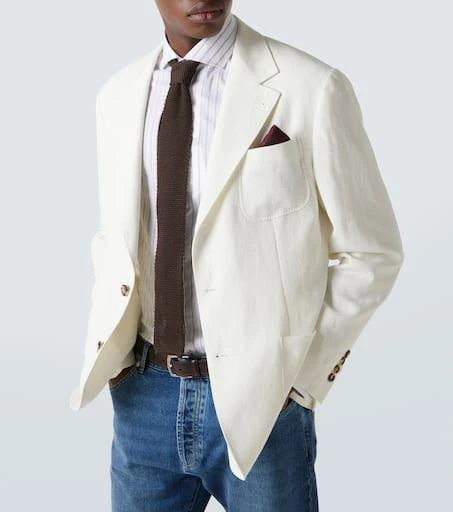 Brunello Cucinelli Striped cotton poplin shirt 5