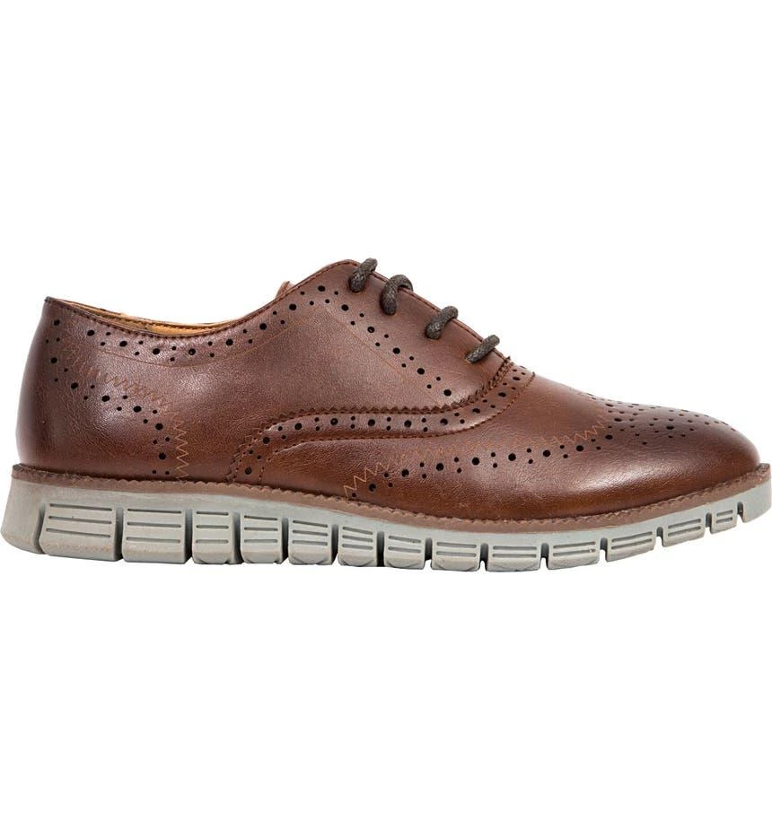 Deer Stags Benton Jr. Classic Lace-Up Wingtip Hybrid Sneaker Dress Comfort Oxford 5