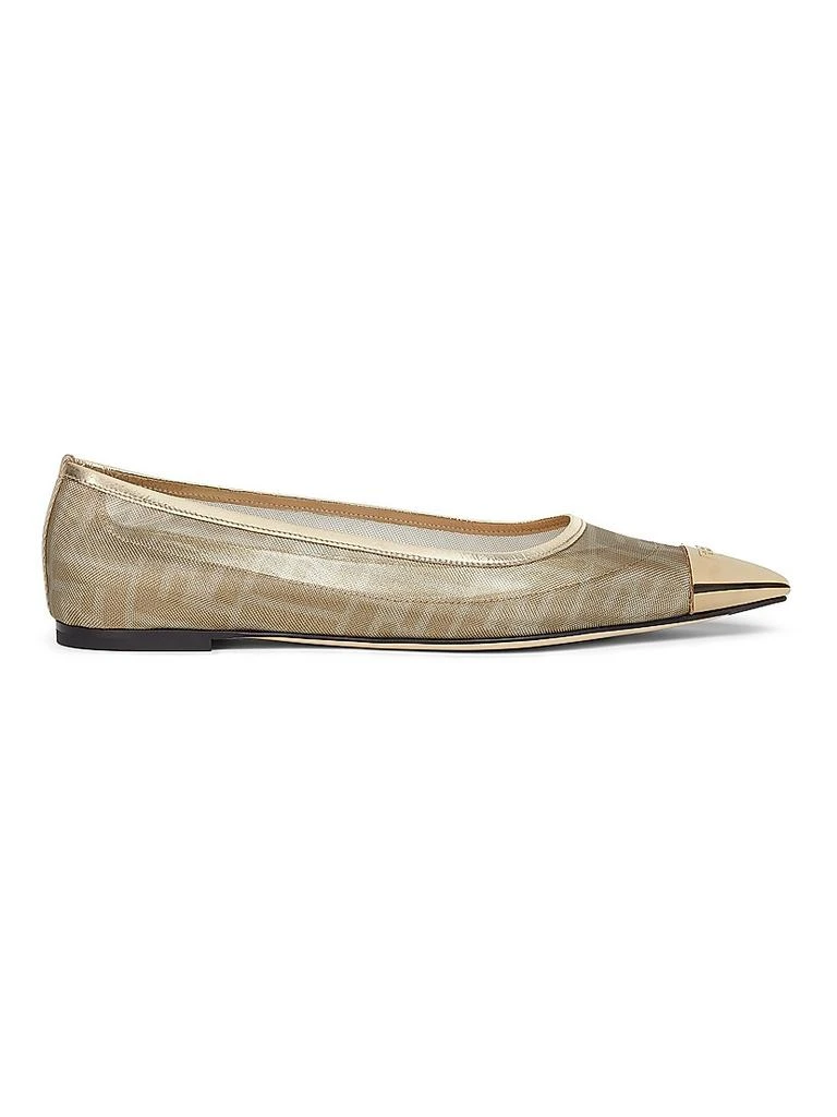 Fendi Colibri FF Logo Mesh Ballet Flats - Single Shoes  display picture 1