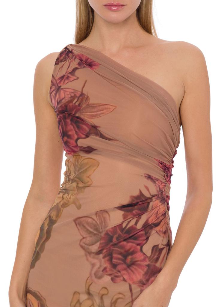 ワンピース A FERRETTI Woman Dress Brown 04031619 0178 Buy > Long chiffon dress with draping | Alberta Ferretti