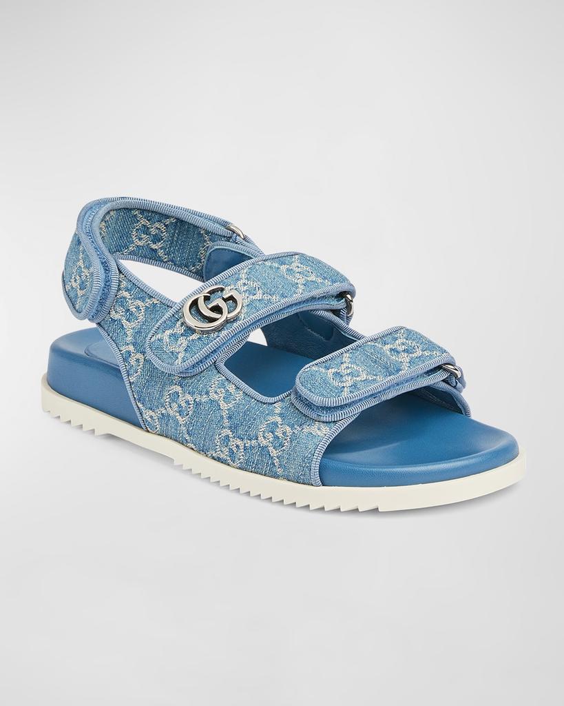 Gucci Moritz Monogram Easy Slingback Sandals