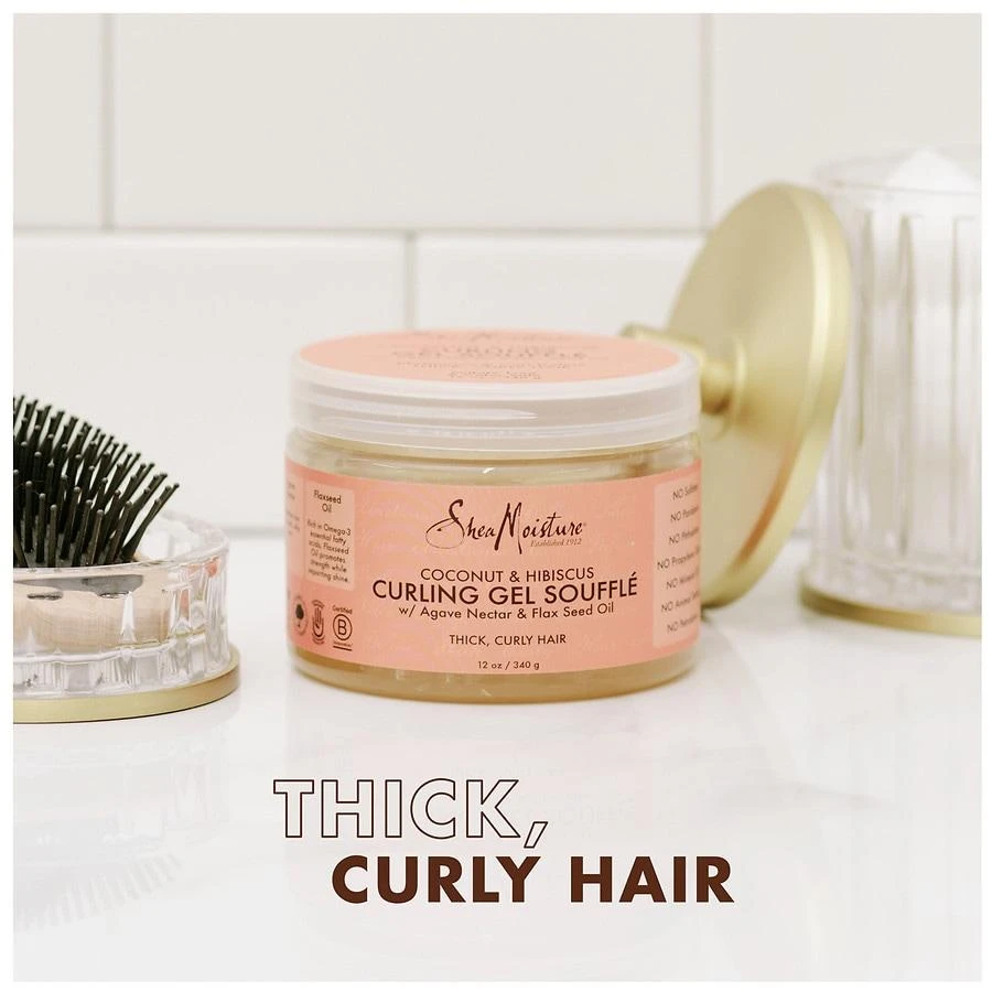 SheaMoisture Curling Gel Souffle Coconut and Hibiscus 5