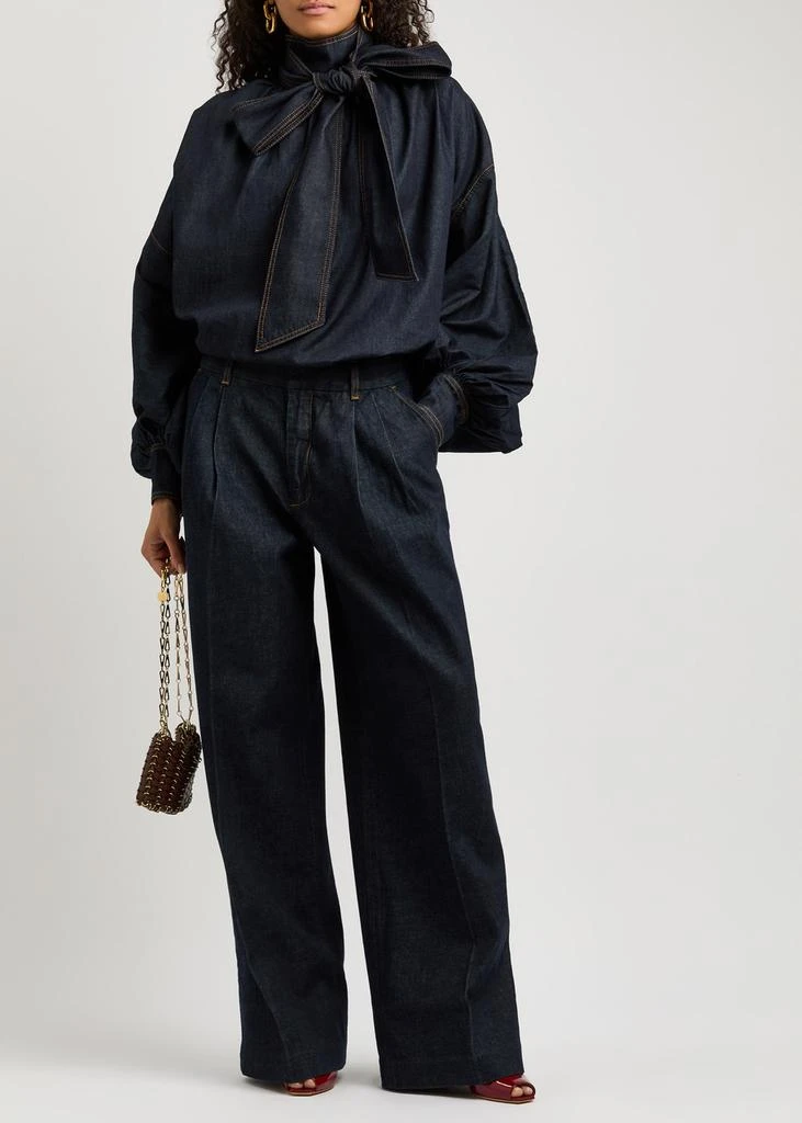 Zimmermann Illustration wide-leg jeans  4