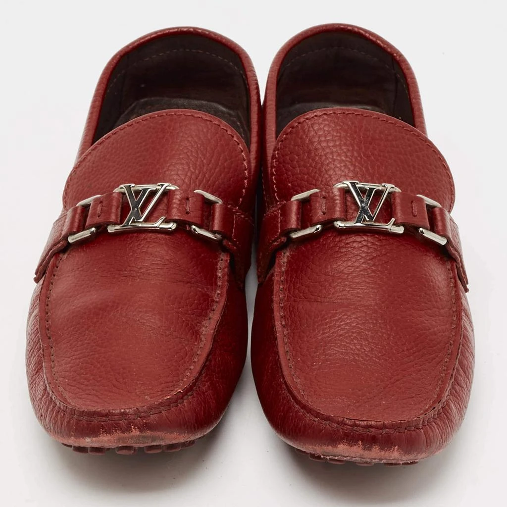 Louis Vuitton Louis Vuitton Burgundy Leather Hockenheim Loafers Size 44 3