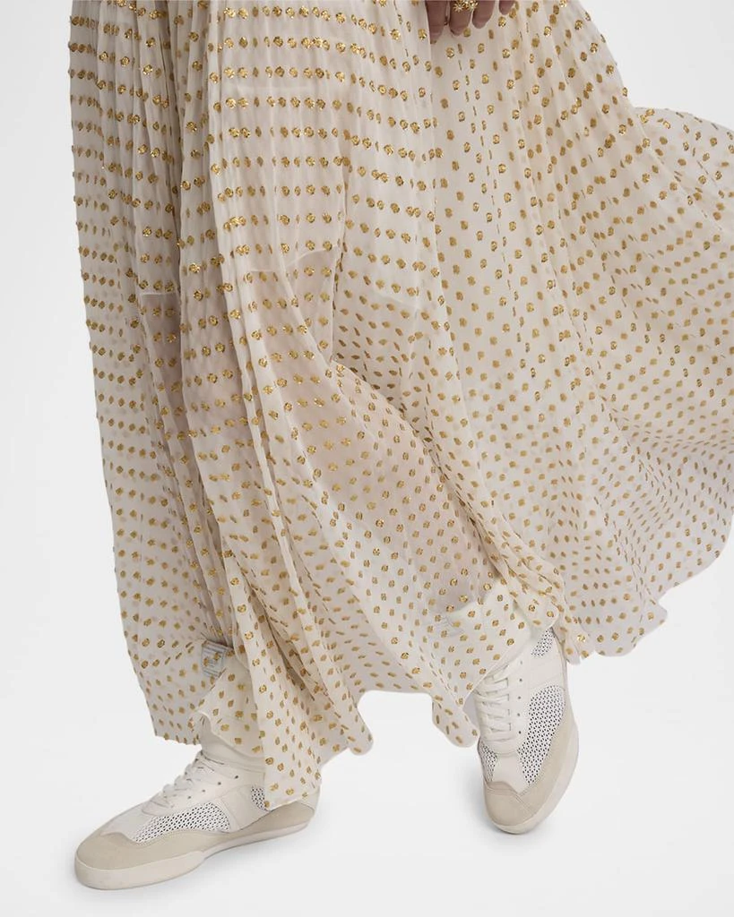 Chloé Kick High-Top Mesh Leather Sneakers 3