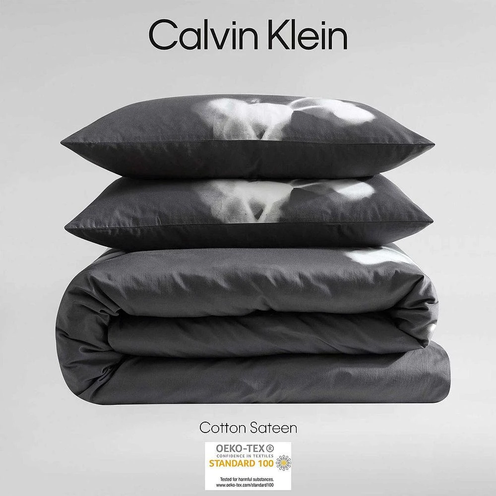 Calvin Klein Orchid Collection Cotton Sateen 3 Piece Duvet Cover Set, King 5