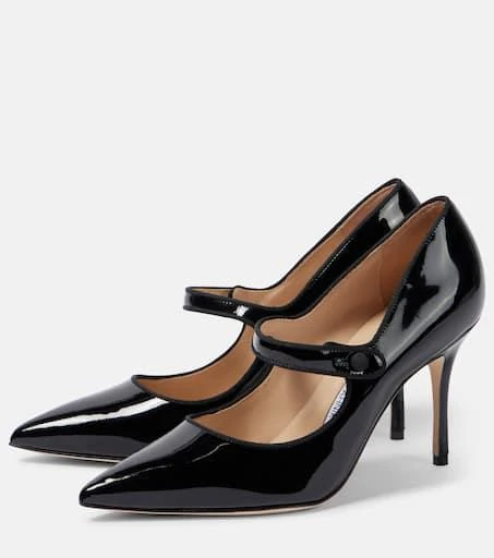Manolo Blahnik Campari 90 patent leather pumps 4
