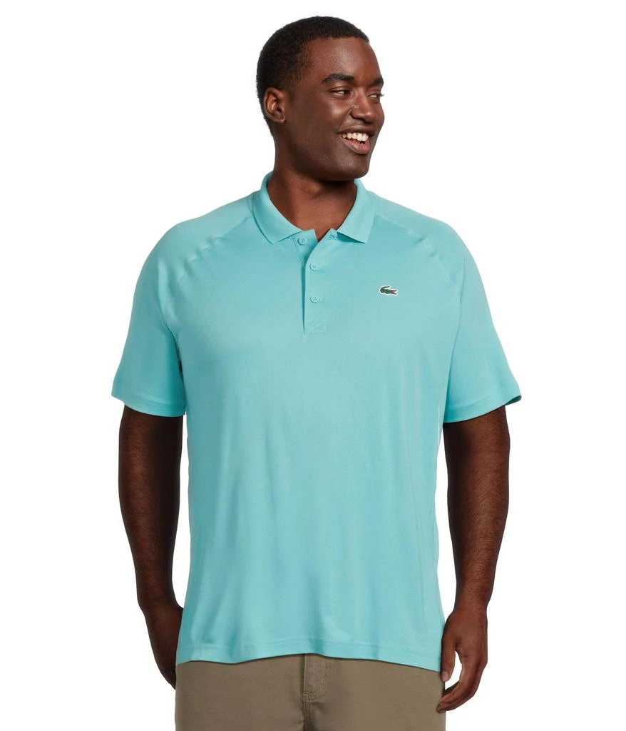 Lacoste Short Sleeve Sport Breathable Run-Resistant Interlock Polo Shirt 1