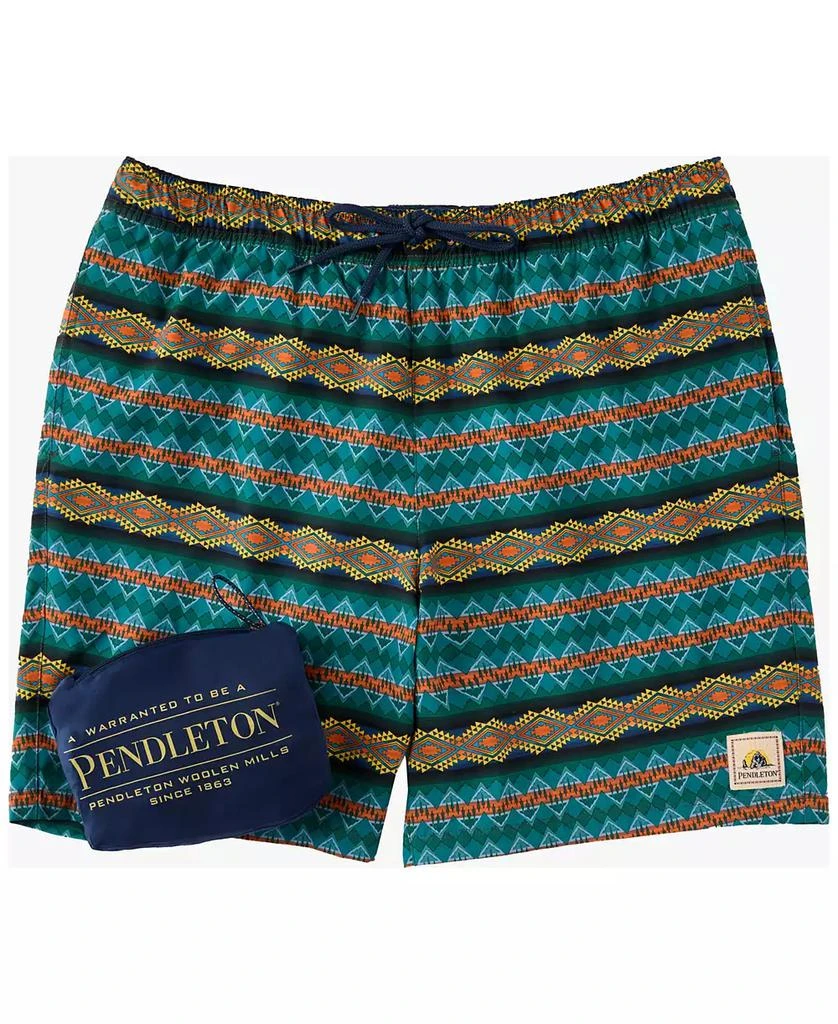 Pendleton Men's Printed 7" Packable Swim Trunk 4
