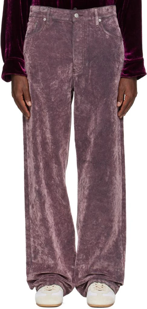Dries Van Noten Purple Loose Fit Jeans 1