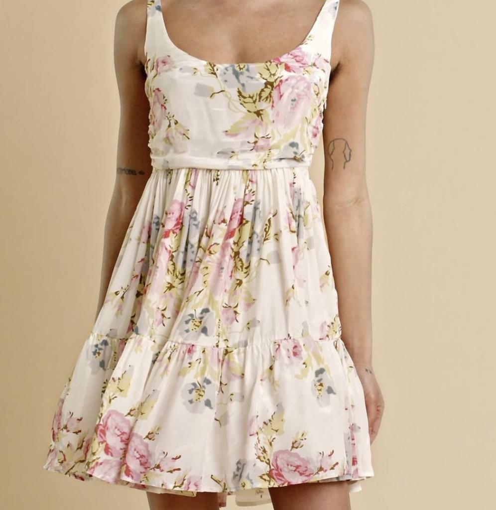 BYTIMO Satin Mini Strap Dress