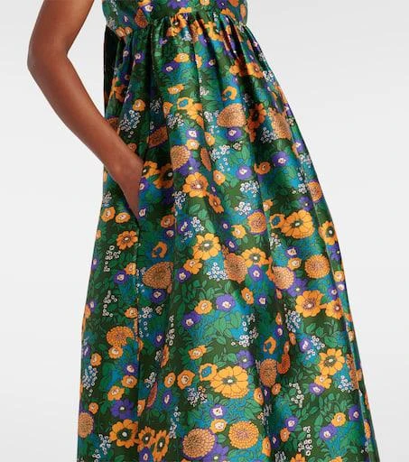 ALÉMAIS Printed open-back midi dress 5