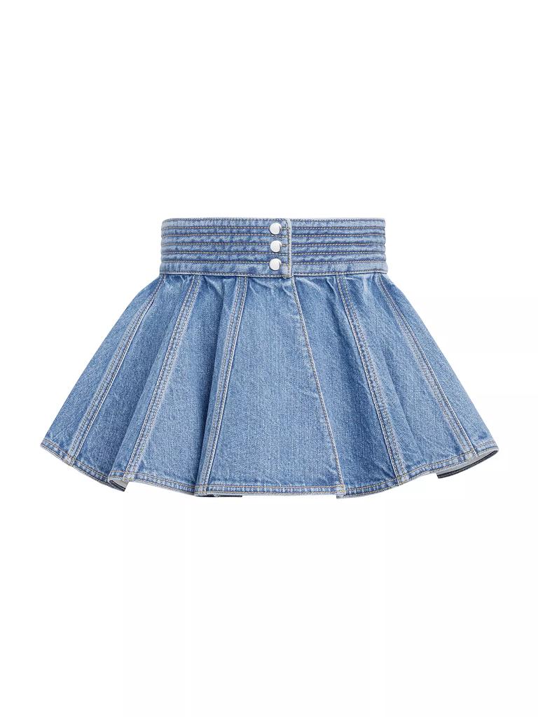 Pleated Denim Peplum Belt – On Sale Now with Up to 40% Off