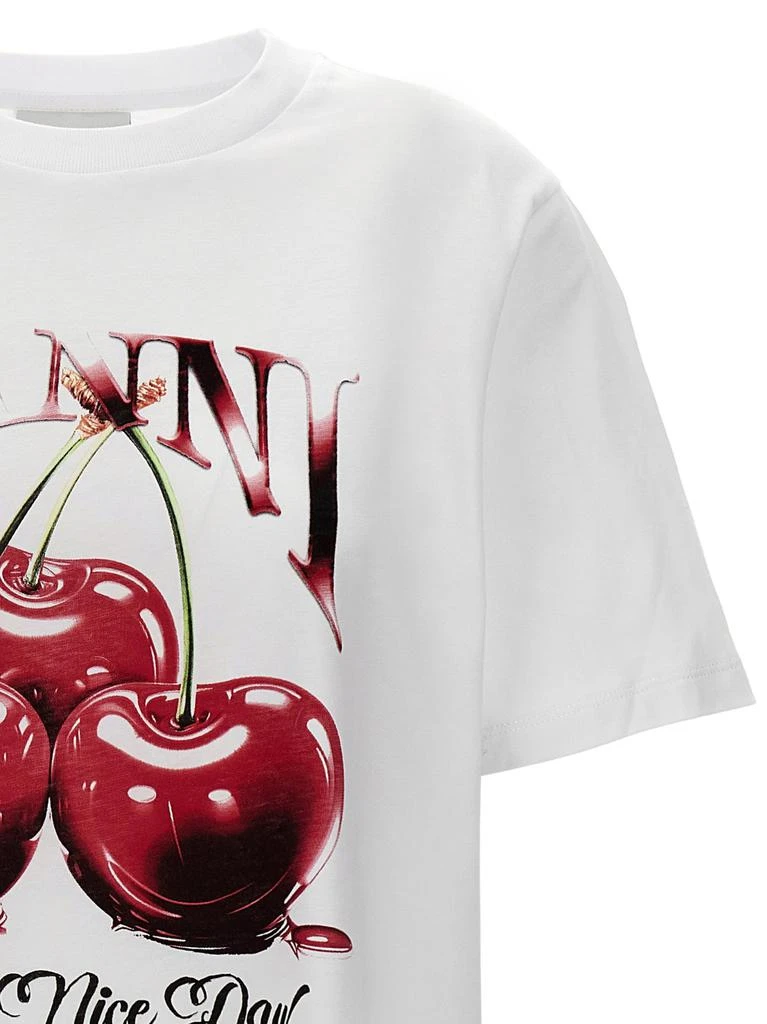 Ganni Ganni Cherry Printed Crewneck T-Shirt 3