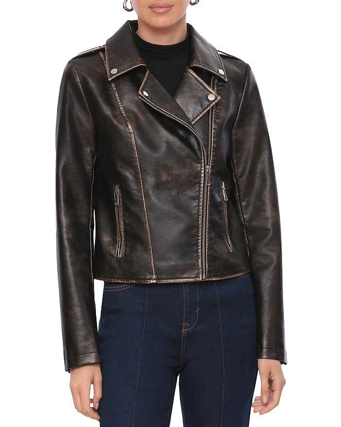 Bagatelle Faux Leather Moto Jacket 4