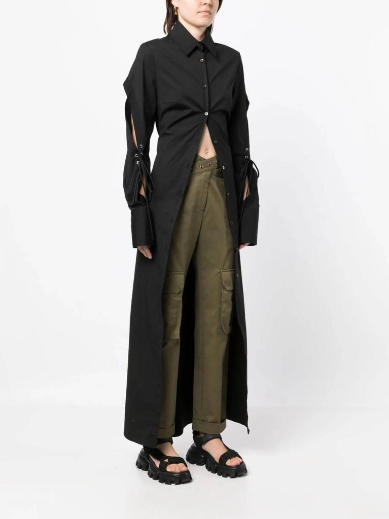 Monse Monse - Long Cotton Shirt With Cut-out Detailing