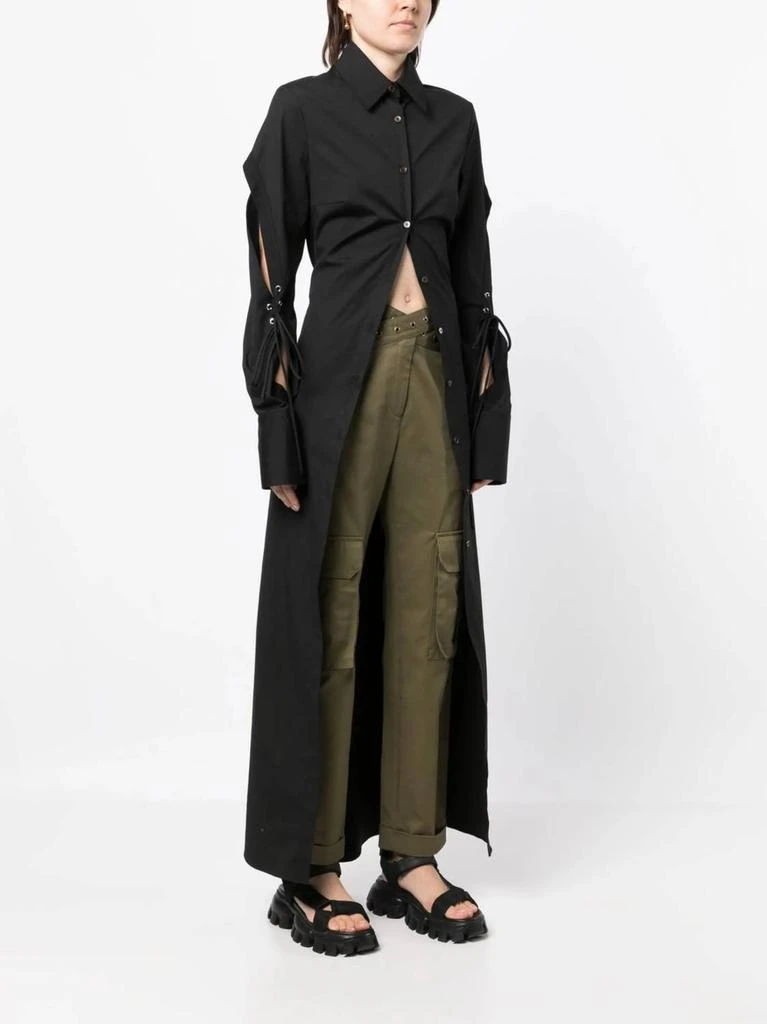 Monse Monse - Long Cotton Shirt With Cut-out Detailing 2