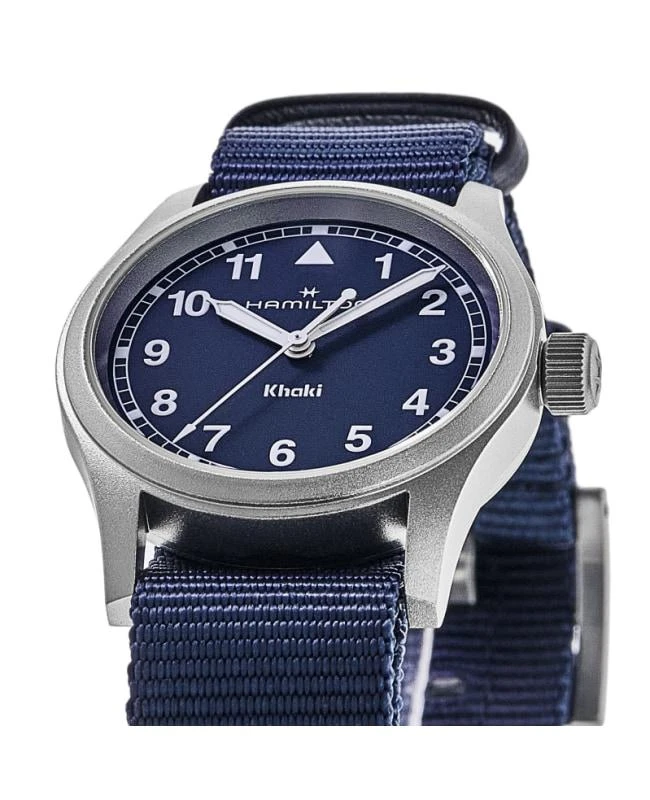 Hamilton Hamilton Khaki Field Quartz 33mm Blue Dial Fabric Strap Women
s Watch H69301940 2