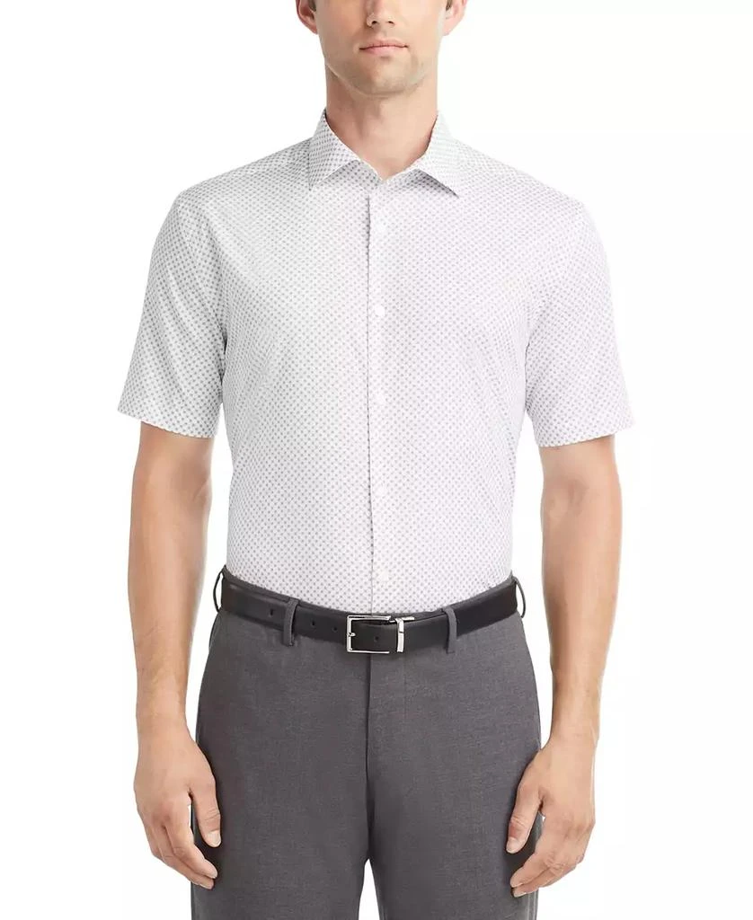 Van Heusen Men's Slim-Fit Flex Collar Short-Sleeve Dress Shirt 1