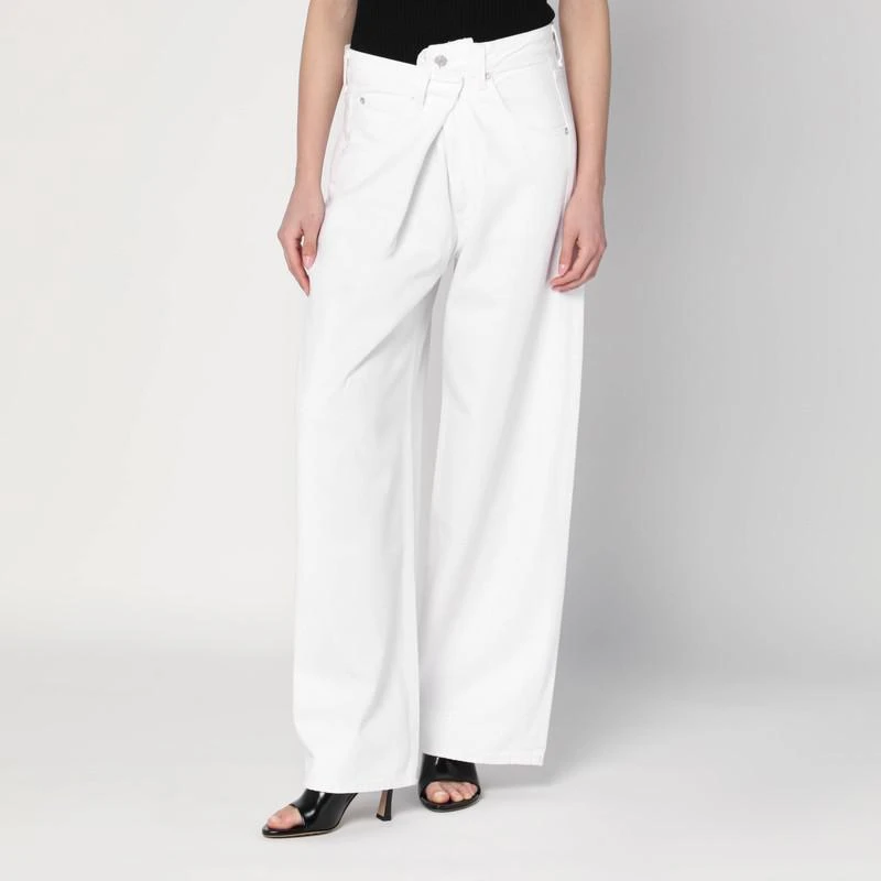 AGOLDE Wide Vana Fold white jeans 1