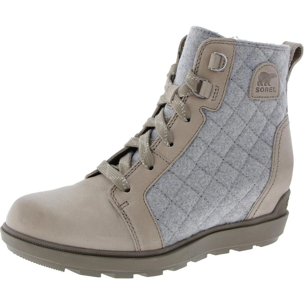 SOREL Evie II NW Womens Quilted Lace-Up Ankle Boots 4