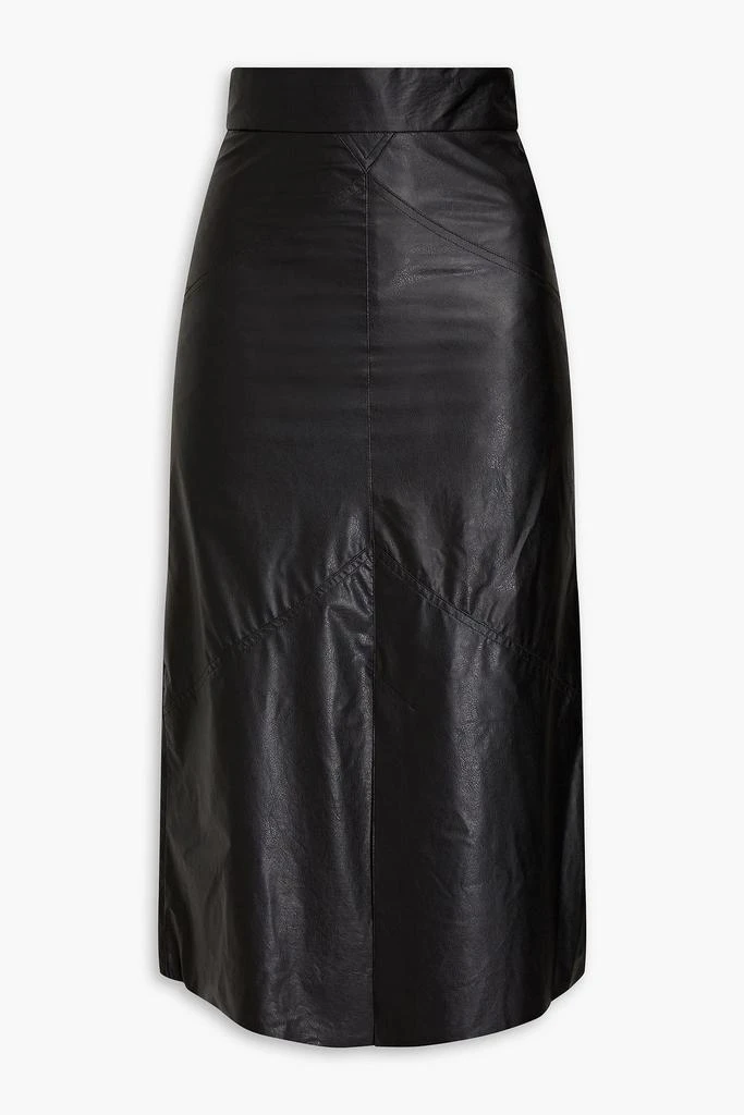 Isabel Marant Domi modal-blend faux leather midi skirt 1