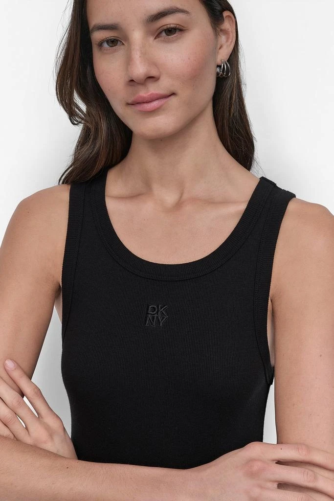DKNY MIXED MEDIA MAXI TANK DRESS 4
