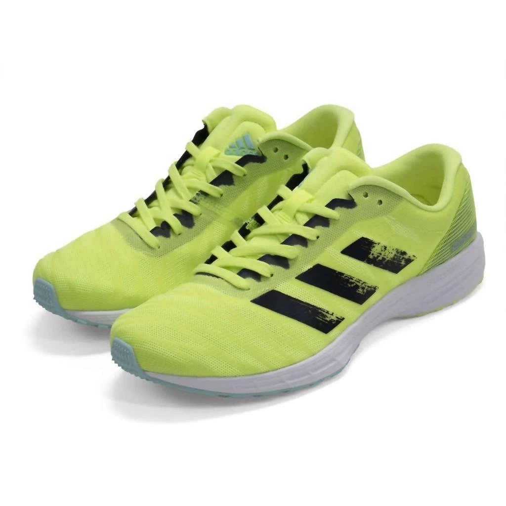 Adidas Women's Adizero Rc 3 Running Shoes In Lime Green