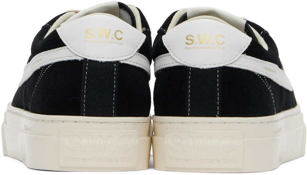 Stepney Workers Club Black & White Dellow S-Strike Cup Suede Sneakers 2