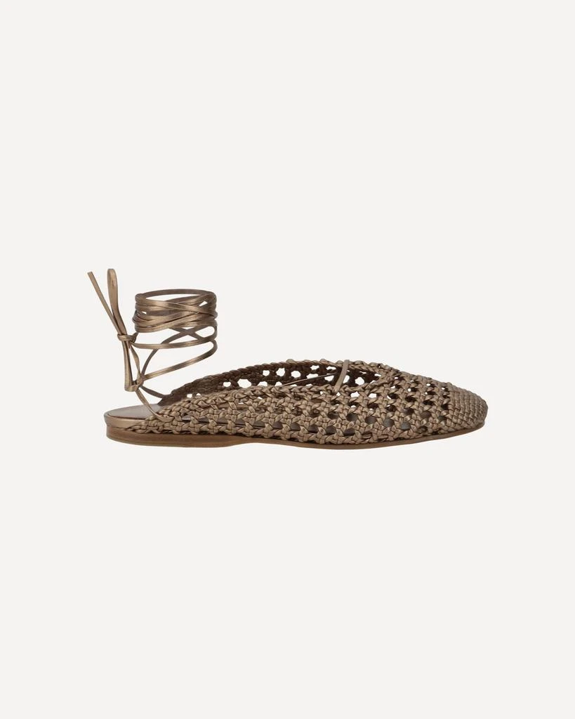 FORTE_FORTE Leather net-effect Mules 3