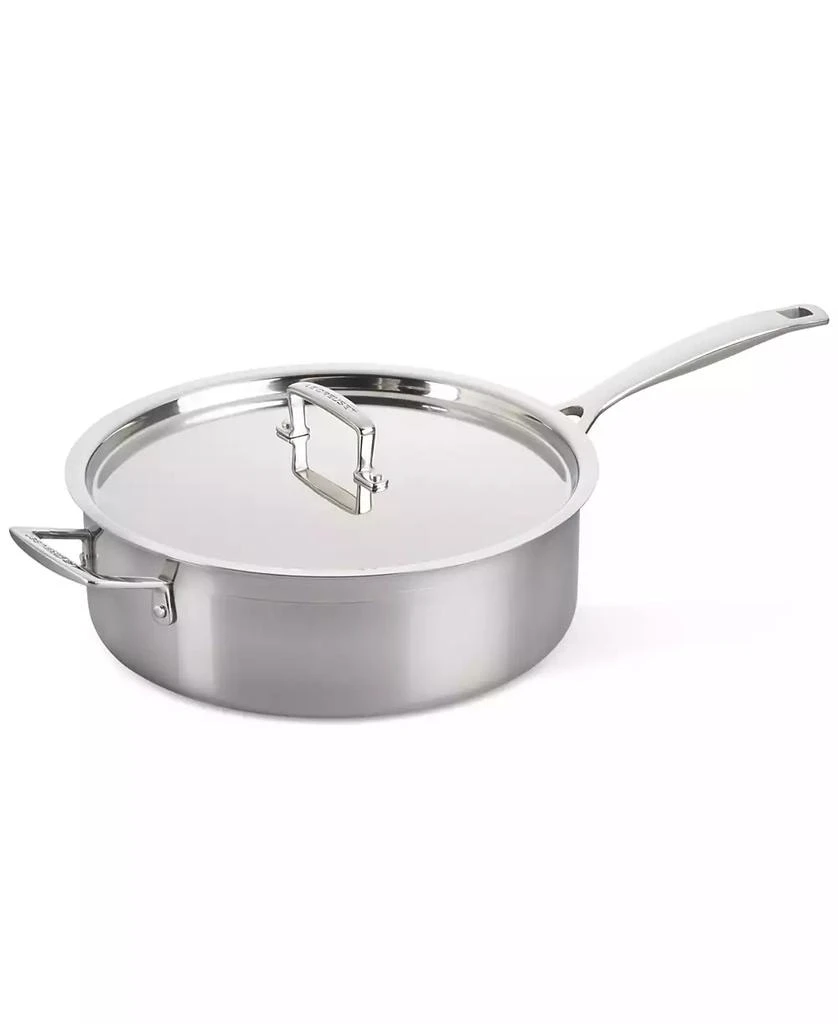 Le Creuset Classic Stainless Steel Round Saute Pan with Lid, 6 Qt. 4