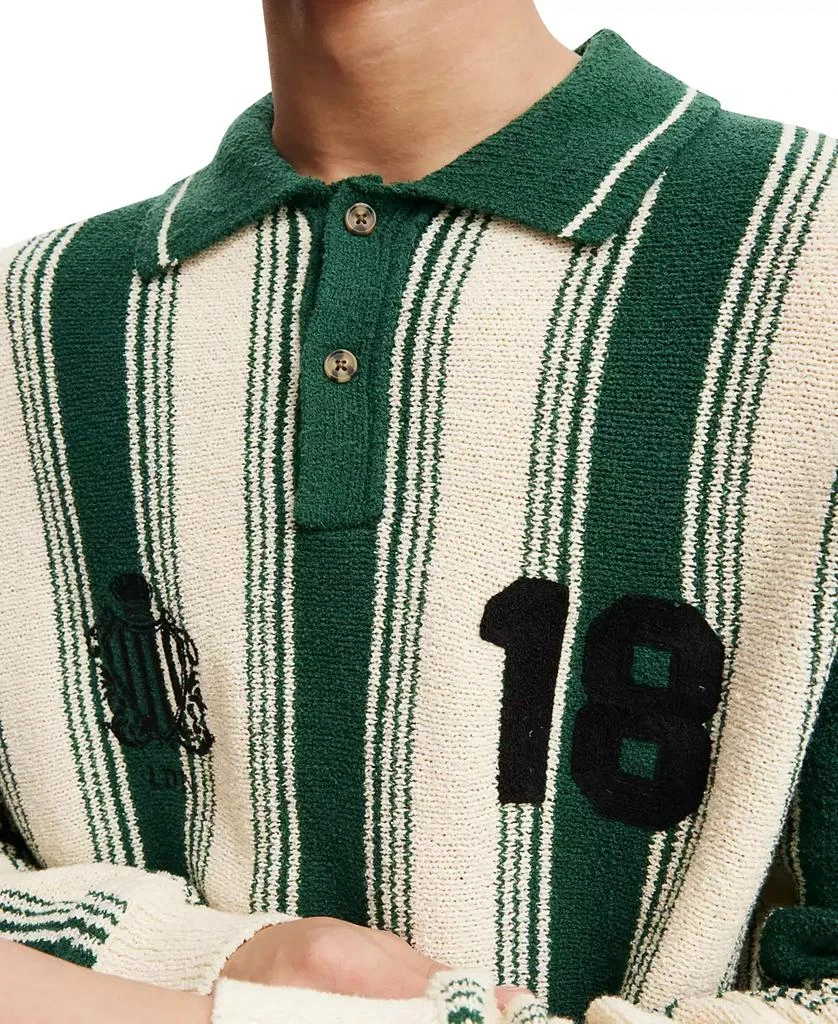 Cotton On Men's Rugby Knit Polo Shirt 3