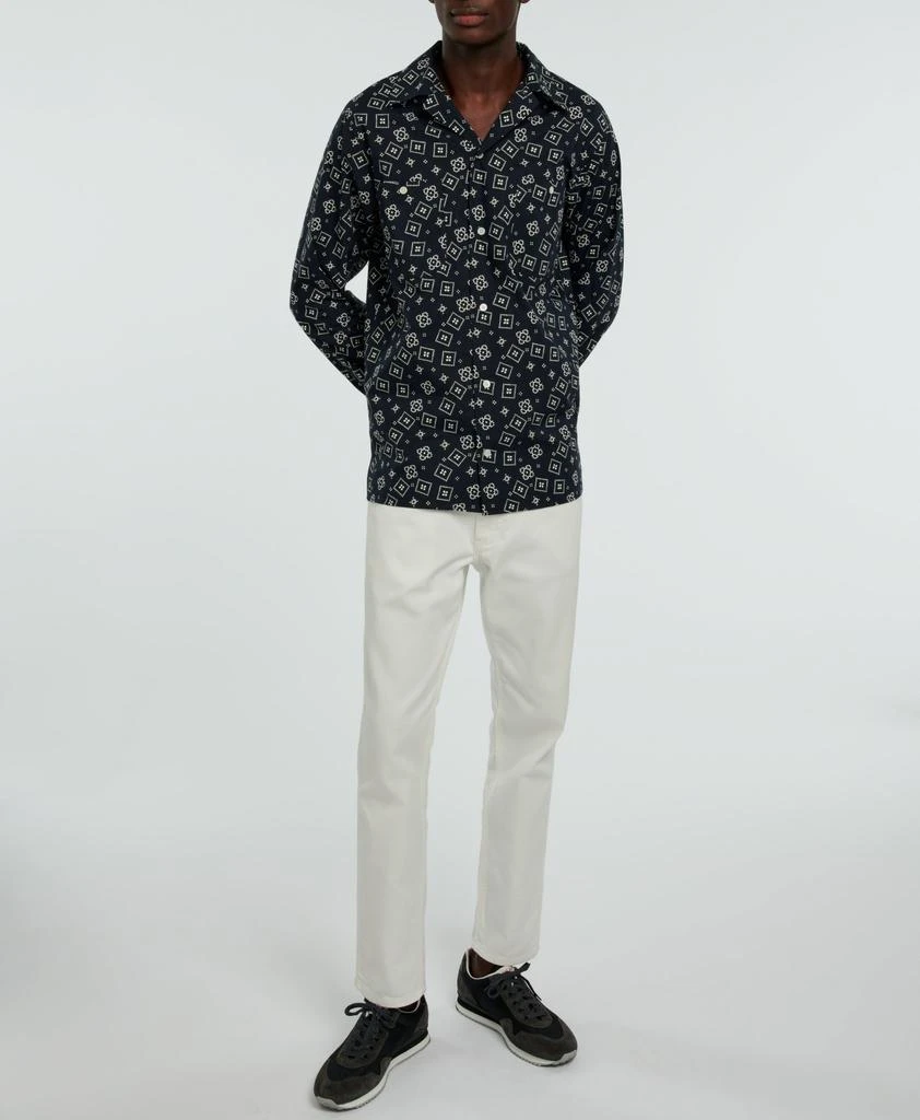 预计3周后发货 Fursac Fursac - Chemise À Imprimé Bandana En Popeline De Coton - Carbone 3