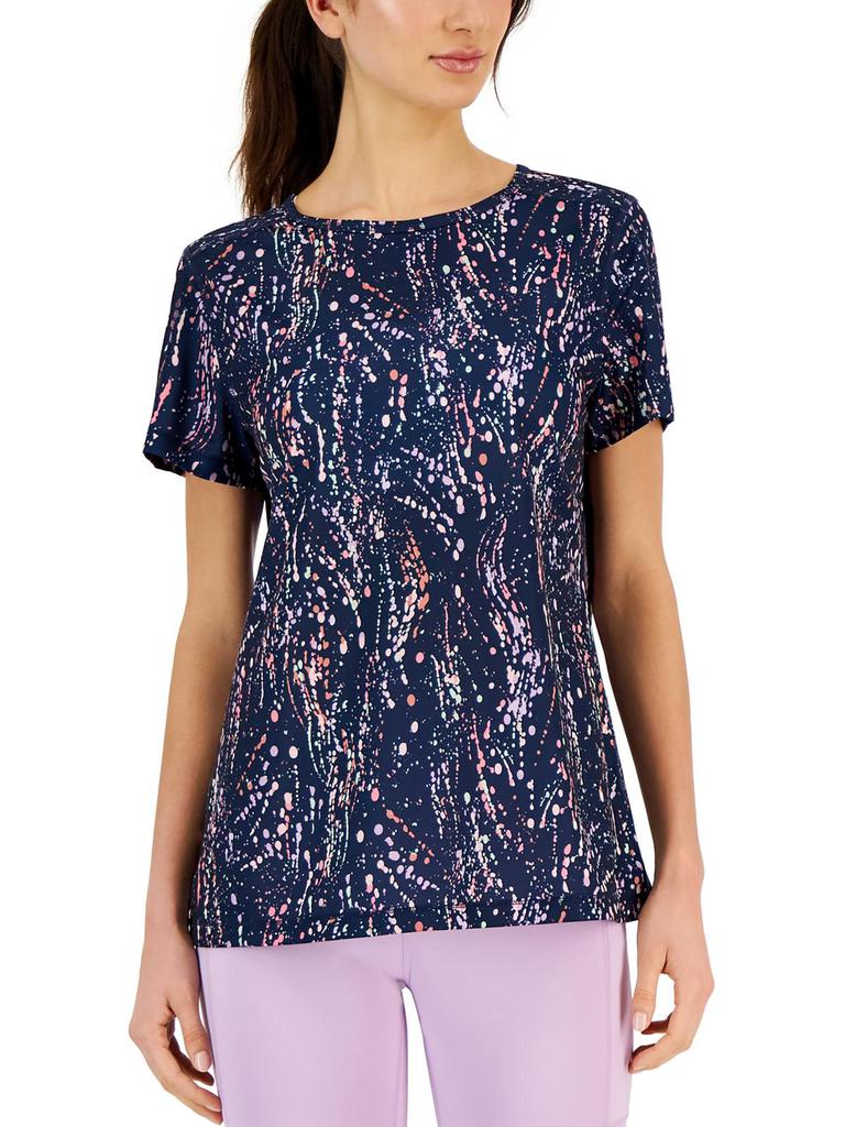 Ideology Womens Short Sleeve Printed T-Shirt